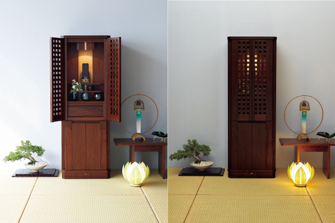 お盆は仏壇の扉を閉めるの 仏壇のあるリビング 現代的でモダンな祈りのインテリア 八木研